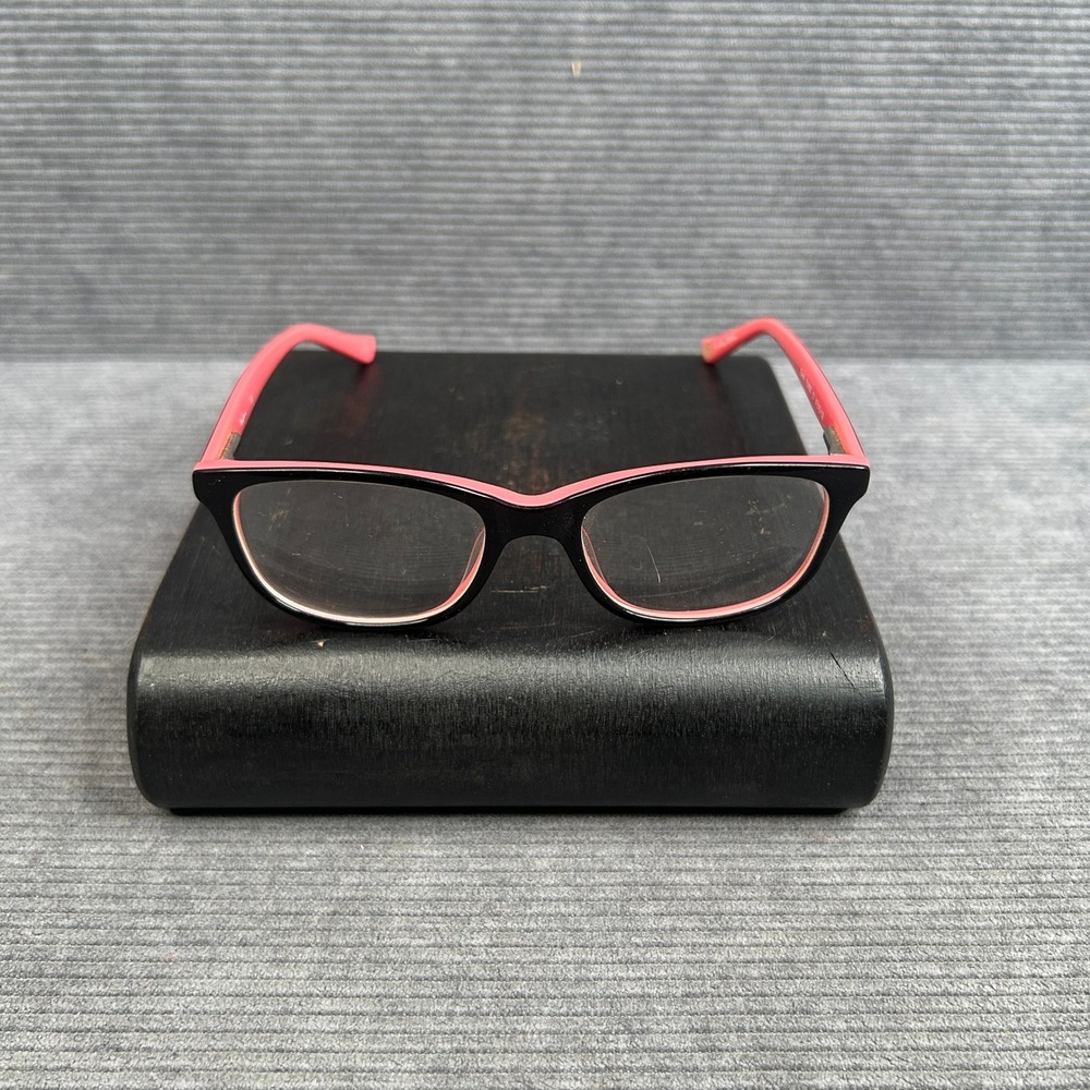 Pepe Jeans Everly PJ4030 Black Pink Rectangular Y2k Eyeglasses 47-16-130 C1